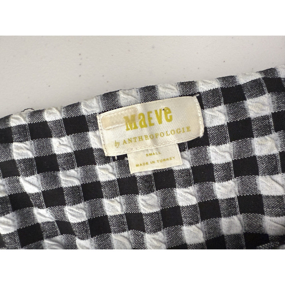 Anthropologie Black and White Checkered Jumpsuit - Picture 6 of 9